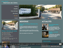 Tablet Screenshot of clinique-des--cedres.dr-veterinaire.fr
